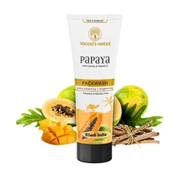 Vagads Herbal Papaya Face Wash with Licorice & Vitamin E - 100 ml image 1