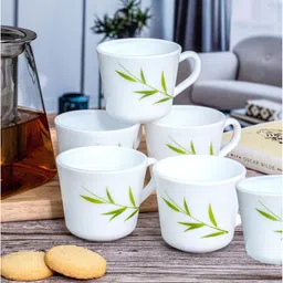 cello Opal Glass 6pcs Tea/Coffee Mug Set image 1