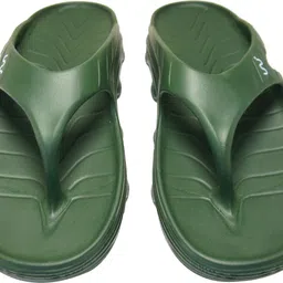 doubleu Men Riva Thong Dark Olive Green Men Flip Flops image 5