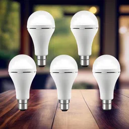 clairbell Emergency 15W Inverter LED Bulb with 1200mAh Rechargeable Battery Pack of 5 P394 4 hrs Bulb Emergency Light image 1