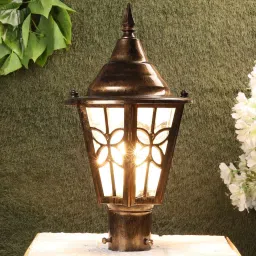 brightdaisy Zizag Copper Metal Gate Light image 1