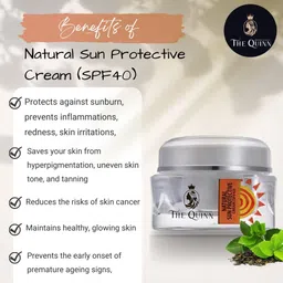 the quinn Sunscreen - SPF 40 SPF 40 Natural Sunscreen | Moisturizing Sun Protective Cream image 3