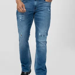 SPYKAR Men Relaxed Fit Mildly Distressed Heavy Fade Jeans-image-45