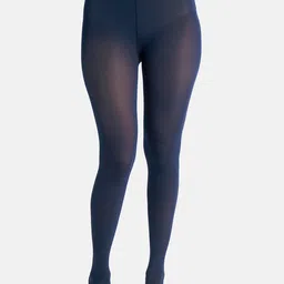Theater Women Navy Blue Solid Stockings-image-15
