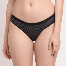 Friskers Women Black Printed Cotton Hipster-image-35