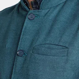 V-Mart Mandarin Collar Woven Nehru Jacket image 2