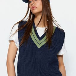 Trendyol Ribbed Crop Sweater Vest-picture-46