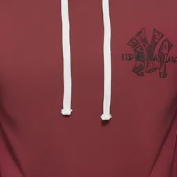 adorned with style Men Full Sleeve Solid, Graphic Print Hooded Sweatshirt image 4