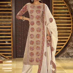 Stylee LIFESTYLE Printed Pure Cotton Unstitched Dress Material-image-5
