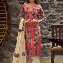 Stylee LIFESTYLE Printed Pure Cotton Unstitched Dress Material-picture-39