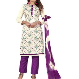 MANVAA Floral Printed Unstitched Dress Material-picture-3