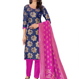 MANVAA Floral Woven Design Unstitched Dress Material-picture-40