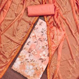 KALINI Embroidered Pure Cotton Unstitched Dress Material-image-37