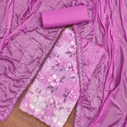 KALINI Embroidered Pure Cotton Unstitched Dress Material-picture-43