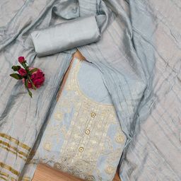 Panzora Unstitched Dress Material-picture-17
