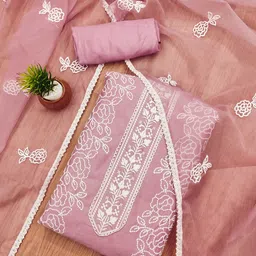 Panzora Floral Embroidered Unstitched Dress Material-image-88