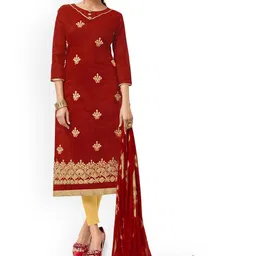 Maroosh Ethnic Motifs Embroidered Modal Cotton Unstitched Dress Material-image-44