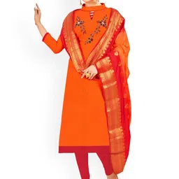 Maroosh Floral Embroidered Unstitched Dress Material-picture-24