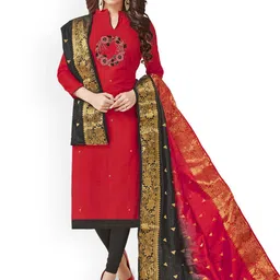 Maroosh Floral Embroidered Unstitched Dress Material-picture-17