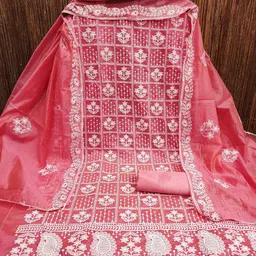 LeeliPeeri Designer Embroidered Unstitched Dress Material-picture-11