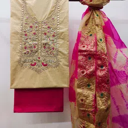 KALINI Embroidered Unstitched Dress Material-picture-14