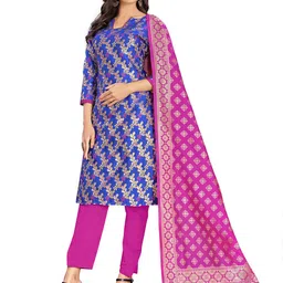 MANVAA Woven Design Unstitched Dress Material image 4