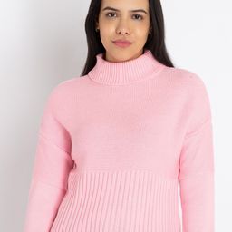 Status Quo Turtle Neck Acrylic Ribbed Pullover-picture-8