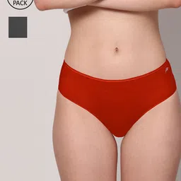 AshleyandAlvis Women Pack of 2 Solid Anti-Bacterial Bamboo MicroModal Hipster AA-HP-EB-SR-image-88