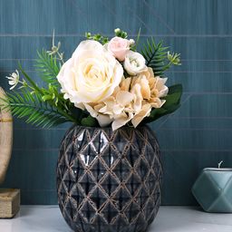 TAYHAA Black Textured Ceramic Planter-picture-13