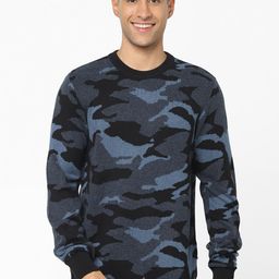 Celio Camouflage Printed Cotton Pullover-picture-4