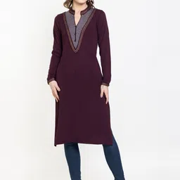 KEIKO Mauve Striped Yoke Design Kurta-picture-42