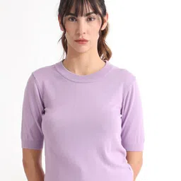 RAREISM Basic Round Neck Sweaters-image-69