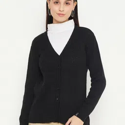 CREATIVE LINE Cable Knit Woollen Cardigan-picture-17