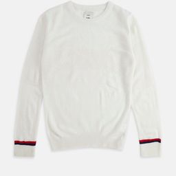 Pantaloons Junior Boys White & Maroon Pullover Sweater-picture-14