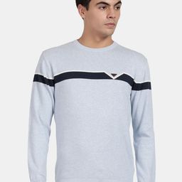 t-base Striped Round Neck Cotton Pullover-picture-11