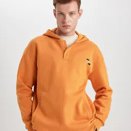 DeFacto Long Sleeves Hooded Pullover-image-1
