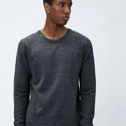 Koton Round Neck Pure Acrylic Pullover-picture-17