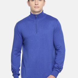 Celio Mock Collar Long Sleeves Cotton Pullover-picture-8
