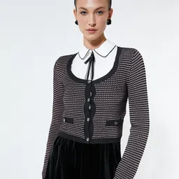 Koton Self Design Cable Knit Cardigan-picture-38