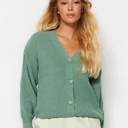 Trendyol Ribbed Cardigan Sweater-image-39