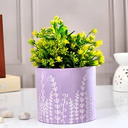 TAYHAA Purple & White Printed Ceramic Planter-picture-28