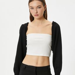 Koton Ribbed Hood Front-Open Sweater-picture-9