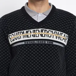 Duke Geometric Self Design Acrylic Pullover image 4