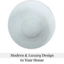 Kuber Industries White & Beige 2 Pieces Marble Finish Planters With Tray image 5