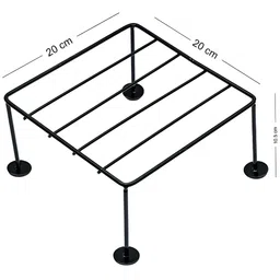 appeasy Black 9Pcs Square Metal Planter Stands image 4