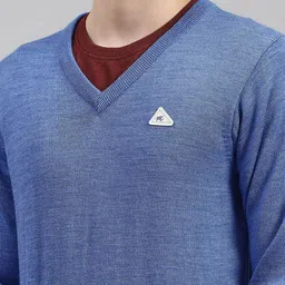 Monte Carlo V-Neck Ribbed Woollen Pullover image 3