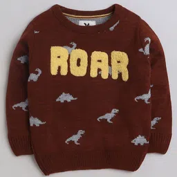 Yellow Apple Boys Round Neck Long Sleeve Printed Sweater Pullover image 2