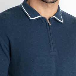 Status Quo Acrylic Polo Collar Pullover Sweaters image 5