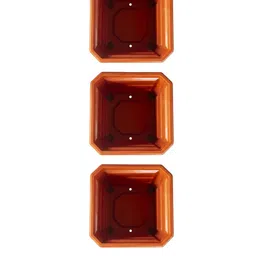 TRUSTBASKET Earth Box 3-Pieces Brown Textured Plastic Planters image 2