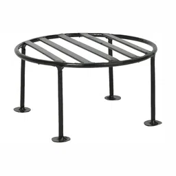 appeasy Black 4-Pcs Round Metal Planter Stands image 4
